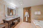 2 Full Bathrooms with separate shower and soaking tub